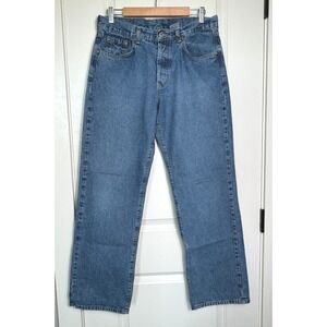 Lucky‎ Brand Dungarees America Jeans Womens Size 14 Blue Denim Button Fly